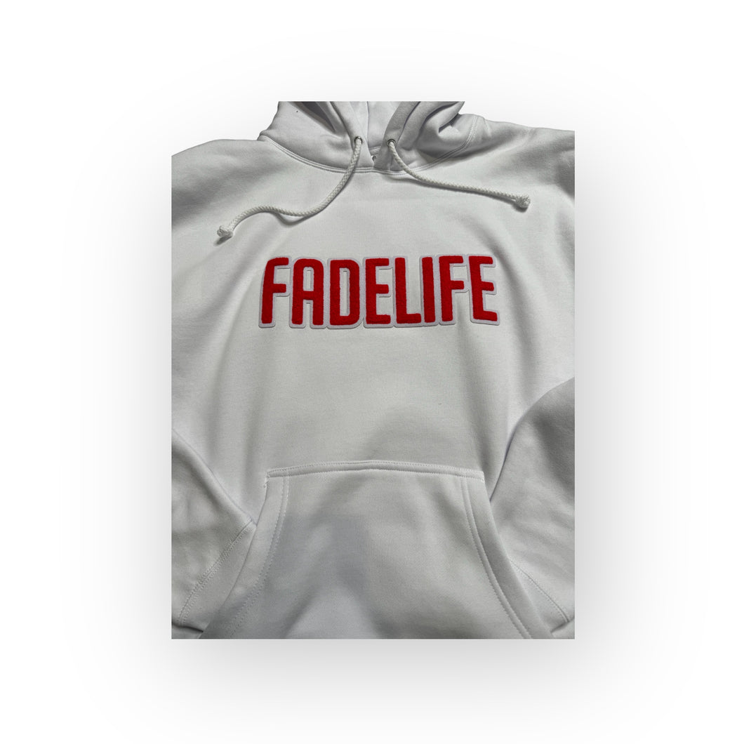 Fadelife Hoodie White/Red