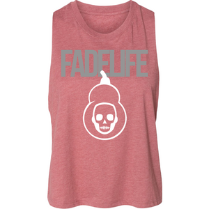 Women Fadelife Mauve Racerback Croptop
