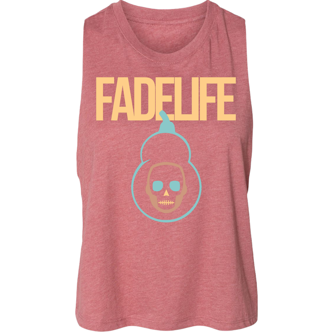 Women Fadelife Mauve Racerback Croptop