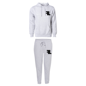 Fadelife Hoodie & Sweatpants Grey/Black "FL Logo"